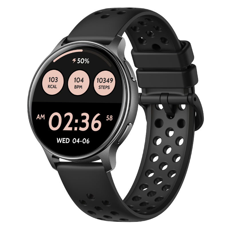 HT43 Smart Watch – 1.32" AMOLED Display, Bluetooth Calling, 100+ Sports Modes, Heart Rate & SpO2 Monitoring, 3ATM Waterproof