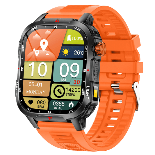 V35 Smart Watch 2.01" HD Full Touch Screen Bluetooth Call IP68 Waterproof Fitness Tracker Heart