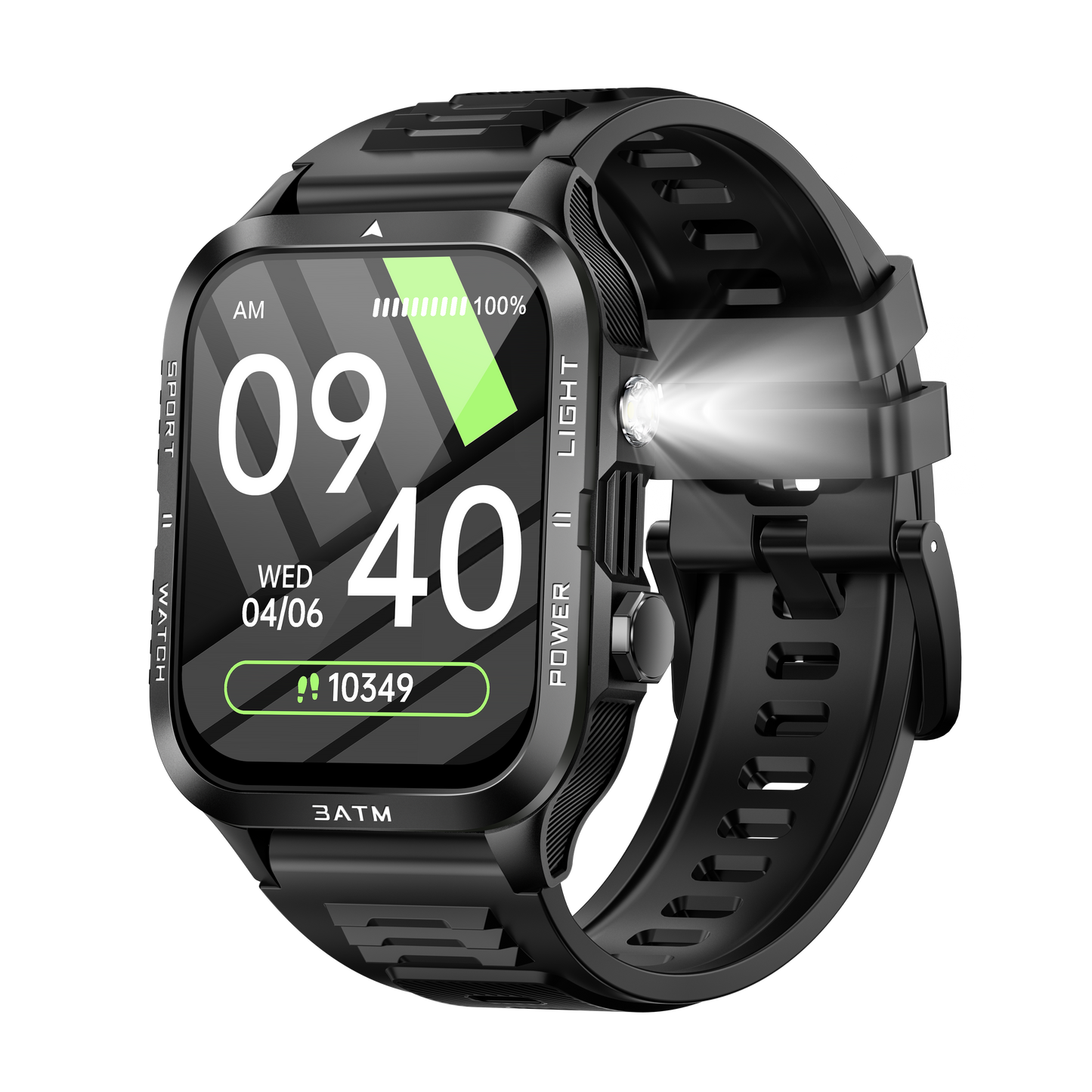 KT89 Smart Watch – 1.96-Inch HD Full Touch Screen, Bluetooth 5.3, Heart Rate & Sleep Monitor, IPX8 Waterproof