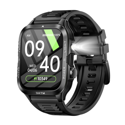 KT89 Smart Watch – 1.96-Inch HD Full Touch Screen, Bluetooth 5.3, Heart Rate & Sleep Monitor, IPX8 Waterproof