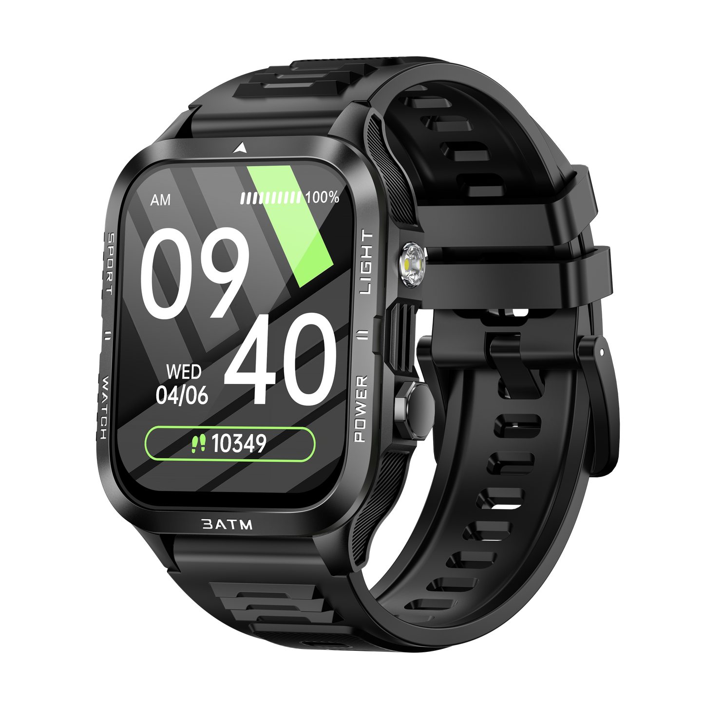 KT89 Smart Watch – 1.96-Inch HD Full Touch Screen, Bluetooth 5.3, Heart Rate & Sleep Monitor, IPX8 Waterproof