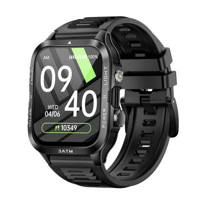 KT89 Smart Watch – 1.96-Inch HD Full Touch Screen, Bluetooth 5.3, Heart Rate & Sleep Monitor, IPX8 Waterproof