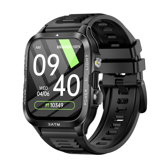 KT89 Smart Watch – 1.96-Inch HD Full Touch Screen, Bluetooth 5.3, Heart Rate & Sleep Monitor, IPX8 Waterproof