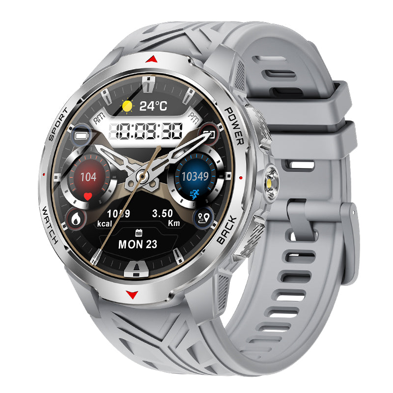 KT88 Smart Watch – 1.7" HD Touch, Heart Rate, 30M Waterproof, 1100mAh