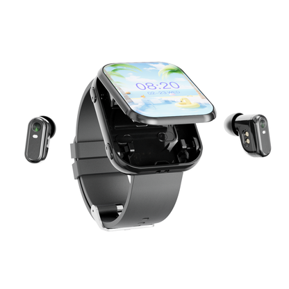 T1 Hybrid Smart Watch with Detachable True Wireless Earbuds