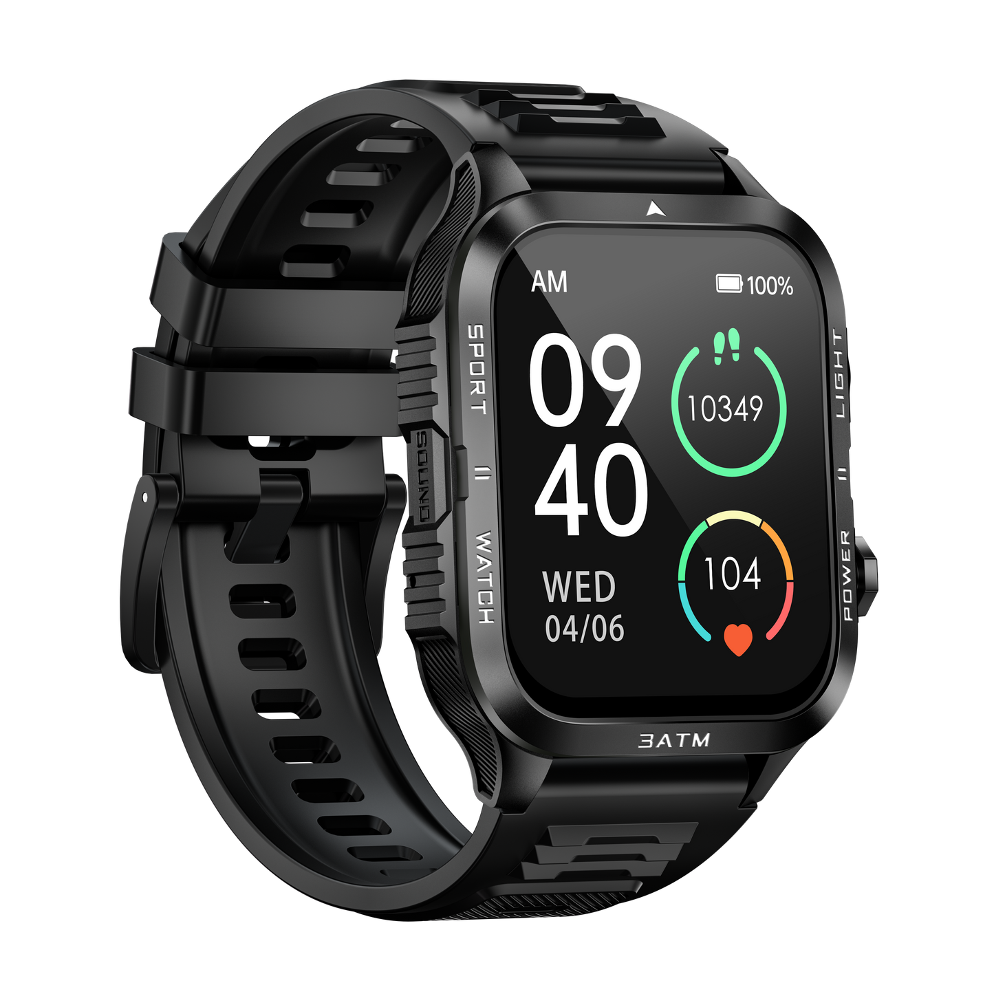 KT89 Smart Watch – 1.96-Inch HD Full Touch Screen, Bluetooth 5.3, Heart Rate & Sleep Monitor, IPX8 Waterproof