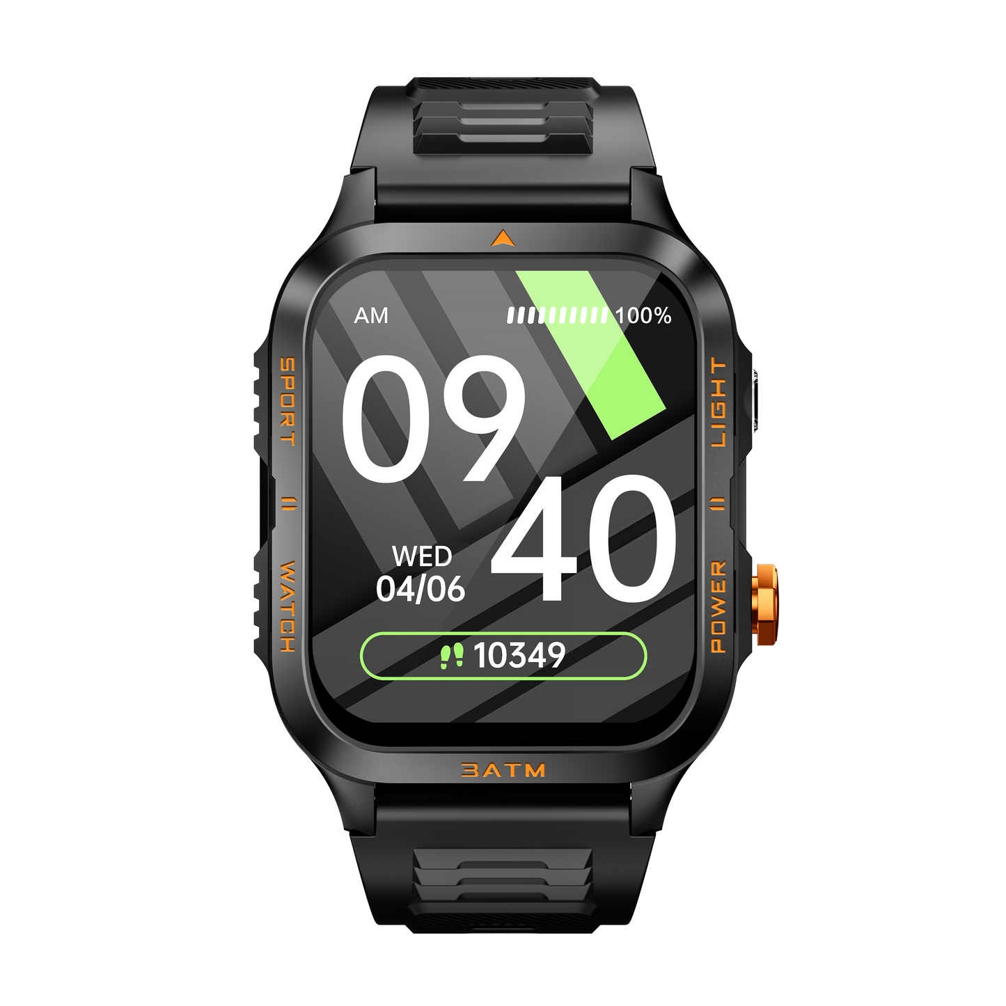 KT89 Smart Watch – 1.96-Inch HD Full Touch Screen, Bluetooth 5.3, Heart Rate & Sleep Monitor, IPX8 Waterproof